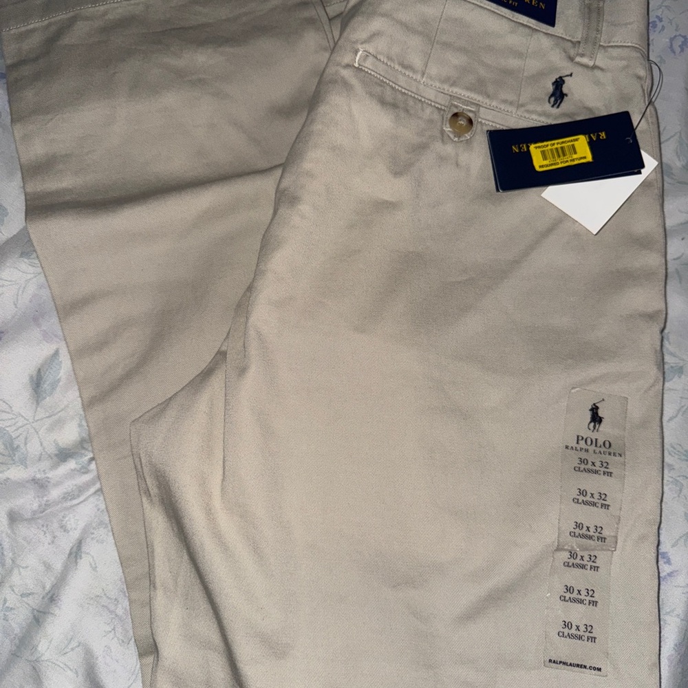 Polo by Ralph Lauren Tan Chinos Versatile Cotton Blend